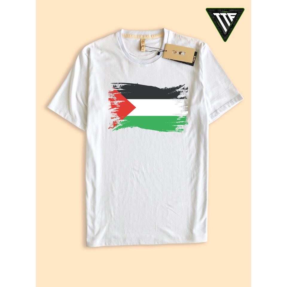 Kaos Bendera Palestina Palestine Flag 3D