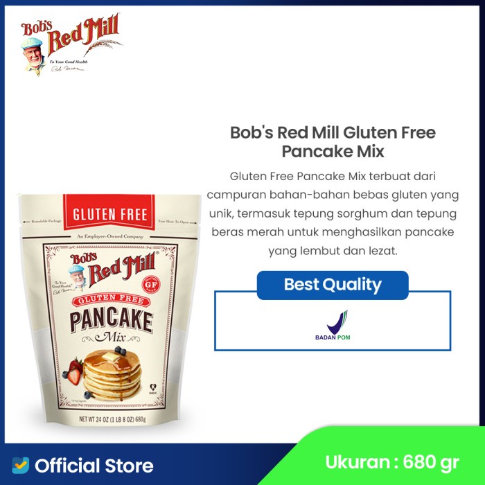 

Promo Bob'S Red Mill Gluten Free Pancake Mix 680 Gr