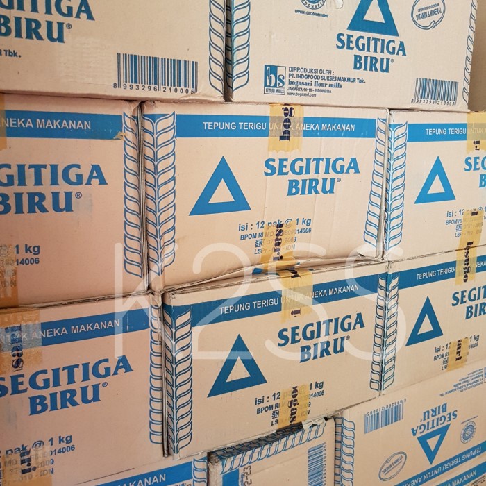 

Murah!! Tepung Terigu SEGITIGA BIRU Kemasan 1 Kg per dus / dos isi 12 x 1 Kg