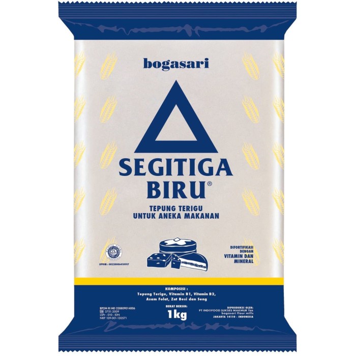 

Price!! Tepung Terigu Segitiga Biru 1 Kg, 1 dus