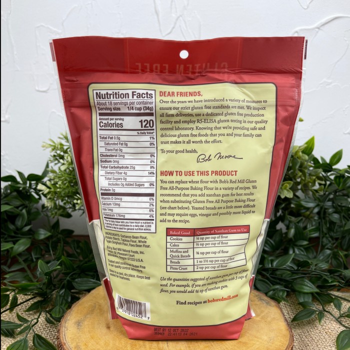 

BOB'S RED MILL ALL PURPOSE BAKING FLOUR 623 GR / TEPUNG SERBAGUNA