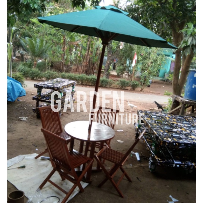 PAYUNG TAMAN MINIMALIS 2M MEJA 80CM ORIGINAL