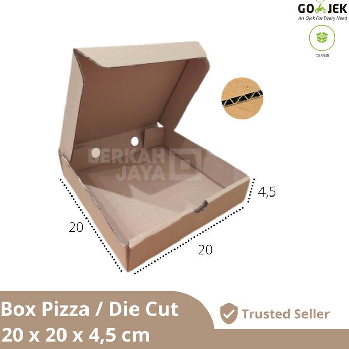 

Box Pizza / Kardus / Aksesoris / Kotak/ Dus Packing - 20 X 20 X 4,5 cm