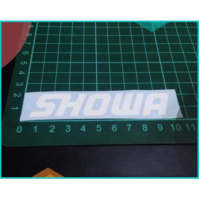 

Cutting Sticker SHOWA putih 10x2cm 20JVLZ3 limited stock part