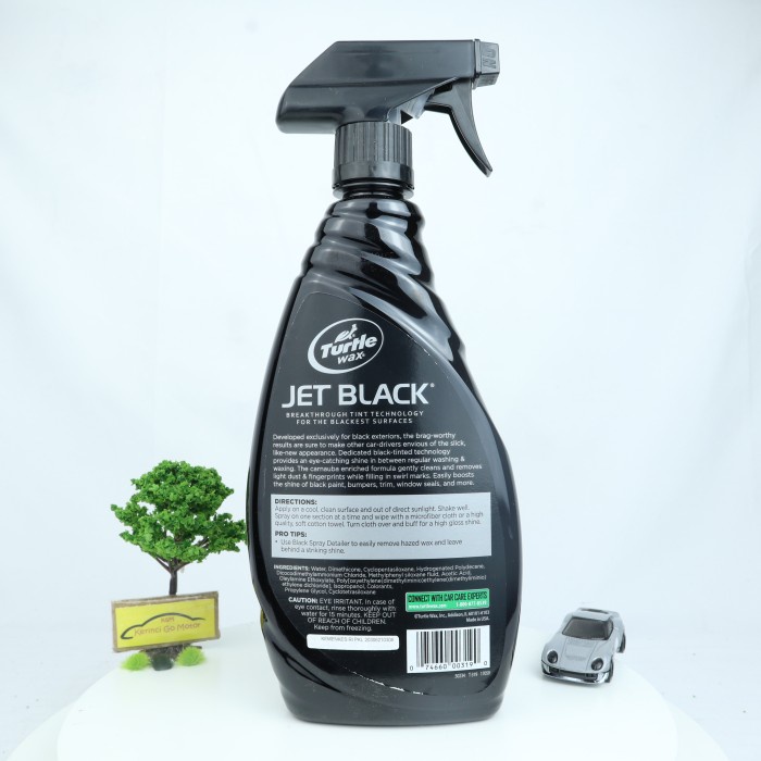 Turtle Wax Jet Black Spray Detailer - Turtle Wax Black Spray Detailer