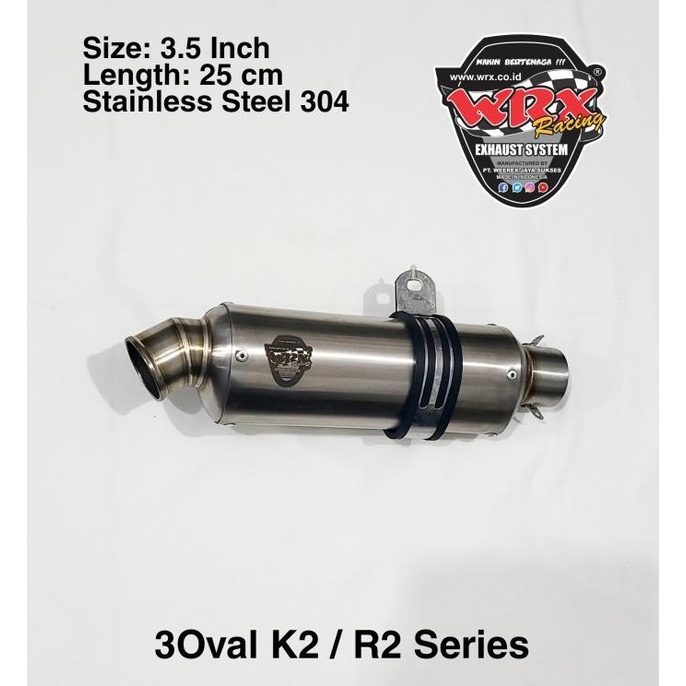 Knalpot wrx 3Oval SS S150 Vario150 LED