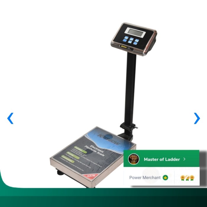 Promo Krisbow Timbangan Duduk Barang Ekspedisi Paket Digital With Tera 60 Kg