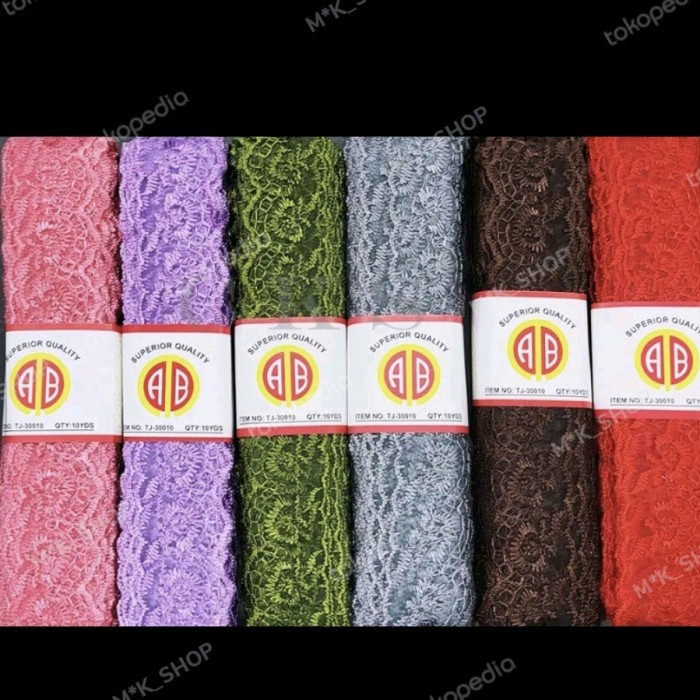 Promo Renda Organdi/Renda Nylon/Renda Kaca Model Bunga