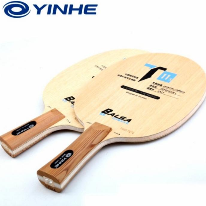 Kayu Bet Pingpong Tenis Meja Yinhe T11s Offensive Balsa Carbon FL