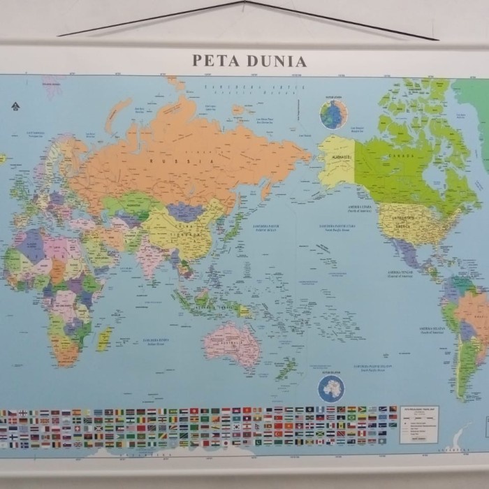 Promo Peta Dunia Besar Peta Dinding Uk 180 X 120
