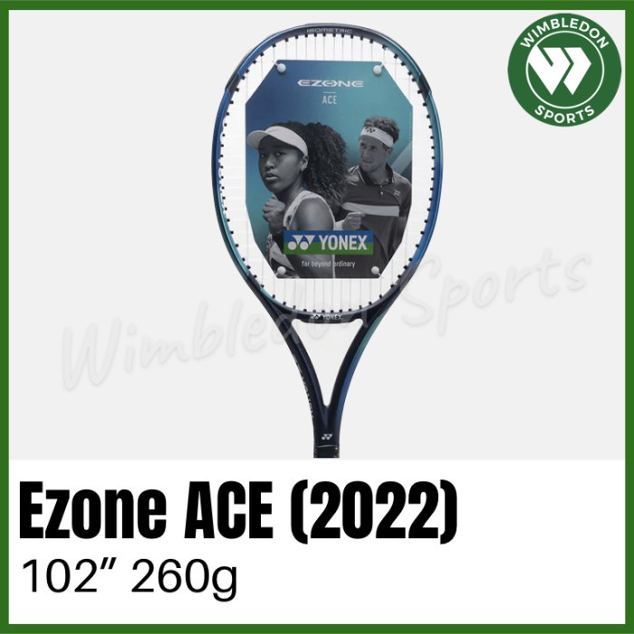 Promo Raket Tenis Yonex Ezone Ace 2022 / Raket Yonex Ezone Ace Sky Blue 2022