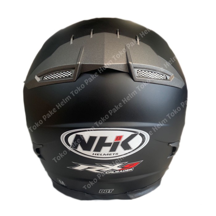 Helm Nhk Rx 9 Solid Hitam Doff Full Face Rx9