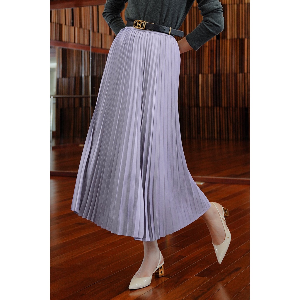 Benang Jarum - Serena Pleats Skirt - Purple