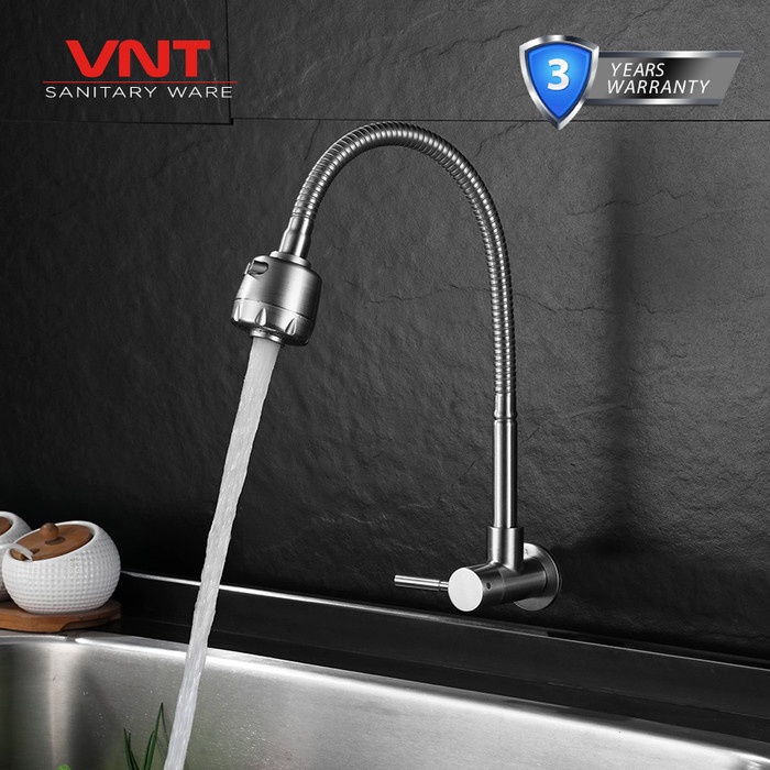 VNT Kran Cuci Piring Flexible Keran Dapur Stainless SUS 304 Fleksibel