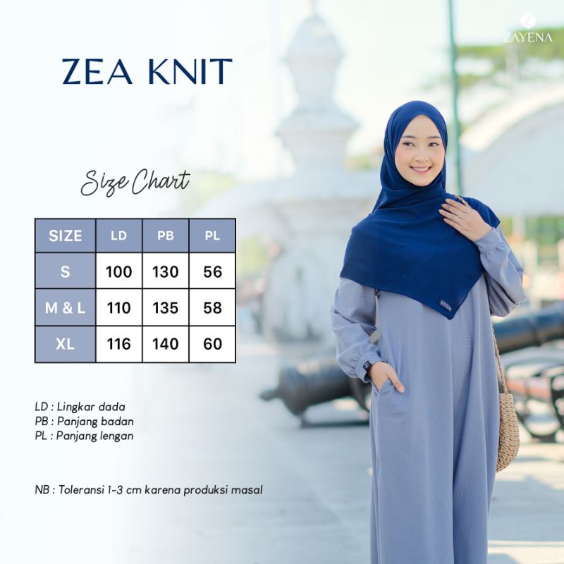 [LIMITED] BEST PRODUCT Zayena - Zea Dress - Gamis Waffle Knit
