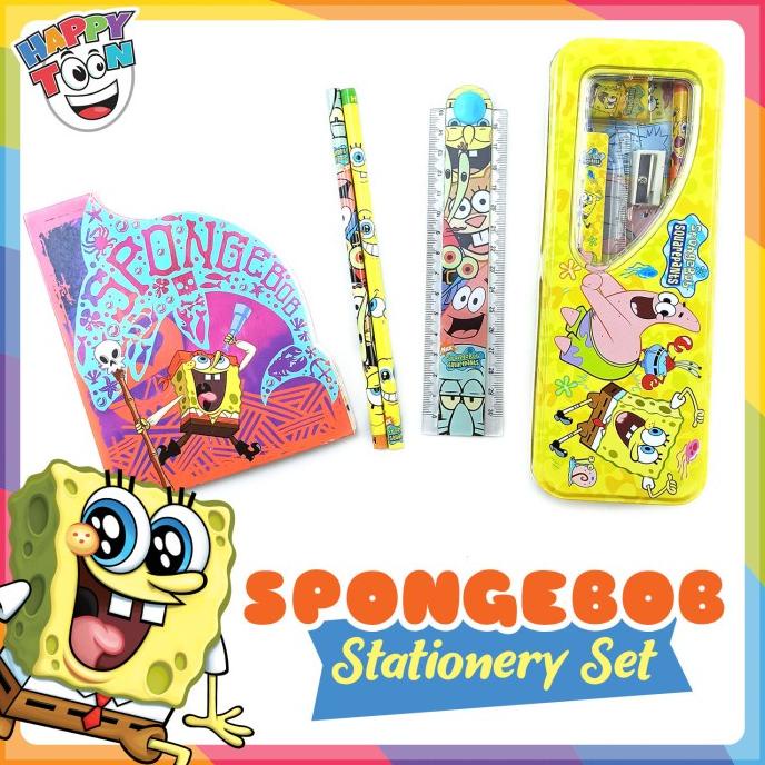 

TERMURAH BARU! STATIONERY SET SPONGEBOB - PAKET KOTAK PENSIL SPONGEBOB BISA COD