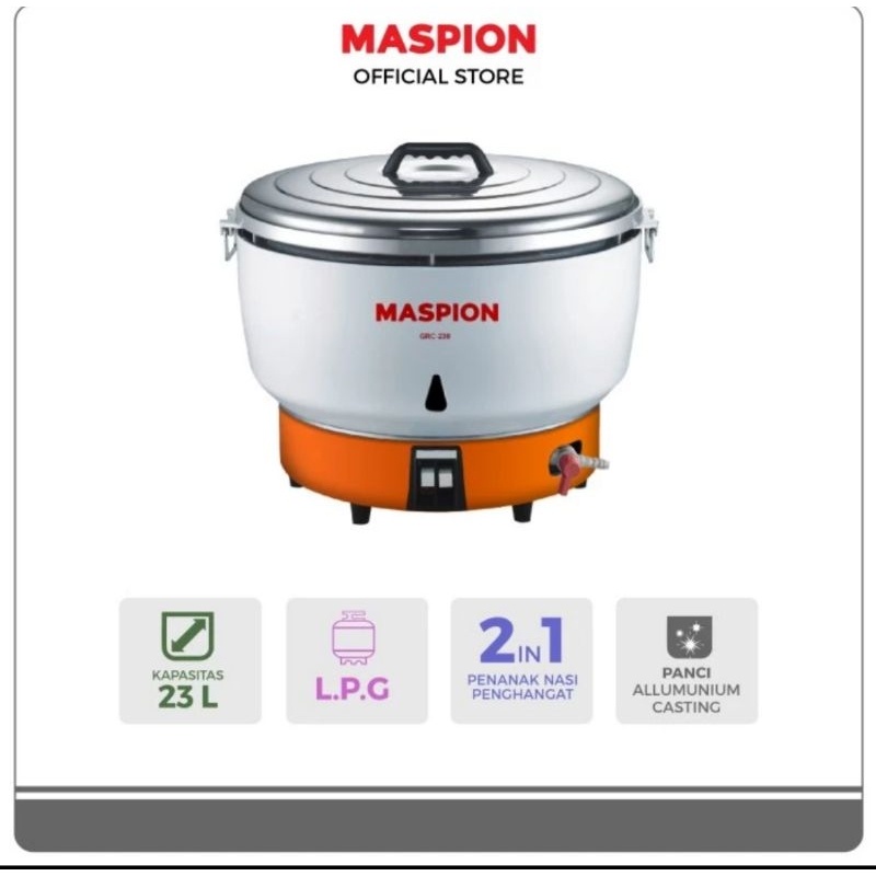Gas Rice Cooker Maspion GRC 230