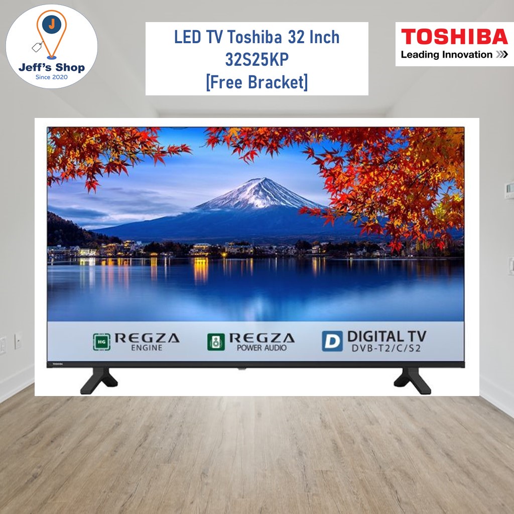 LED TV Toshiba 32 Inch 32S25KP [Digital TV] [Free Bracket]