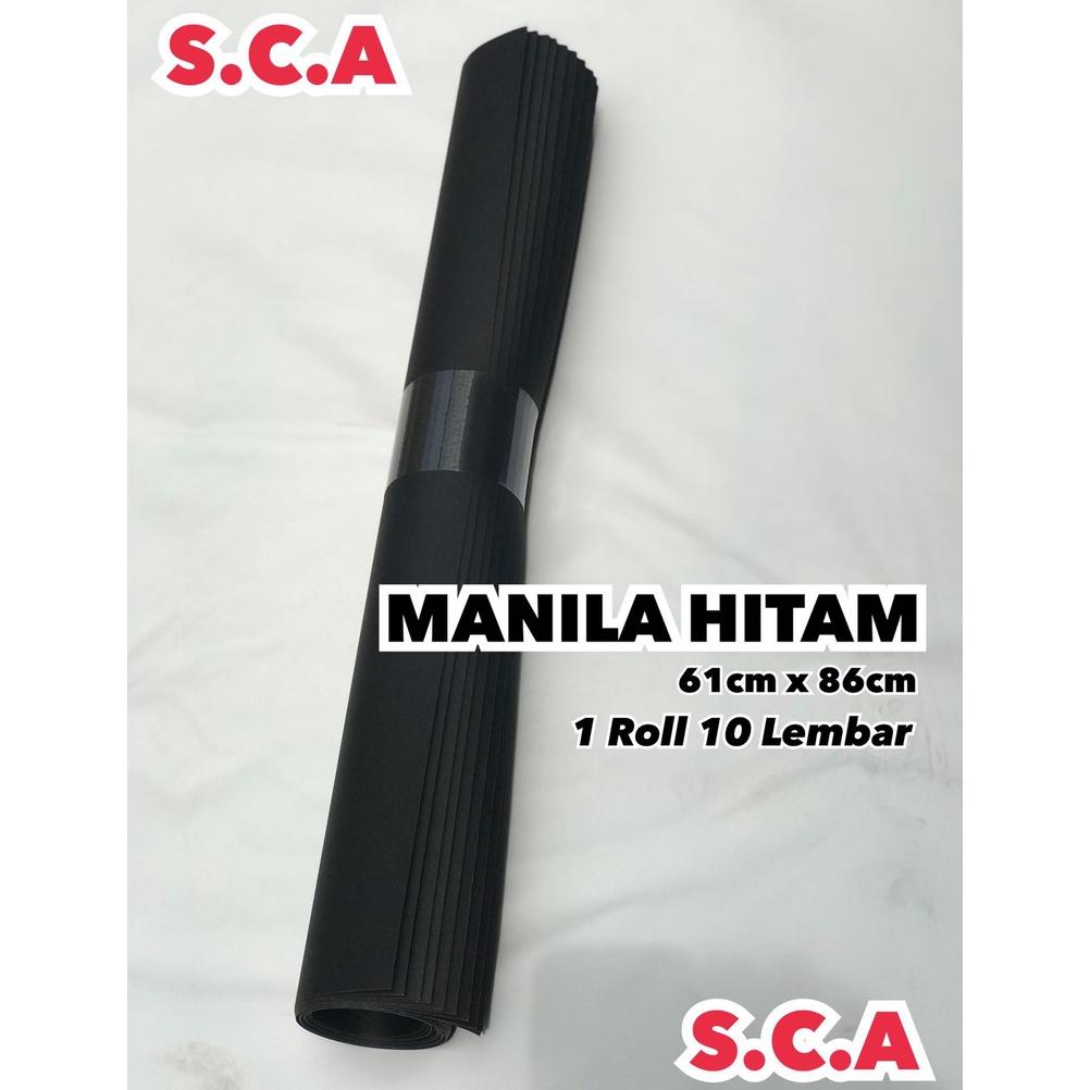 

Terjangkau - Kertas Karton Manila BC Hitam Doff per roll 10 Lembar