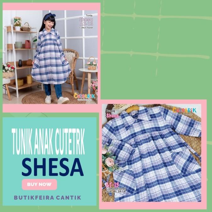 Baju atasan tunik anak perempuan cutetrik - Shesa
