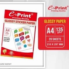 

Terbaru - Stiker Glossy Eprint Stiker Eprint A4 135gsm Putih Glossy