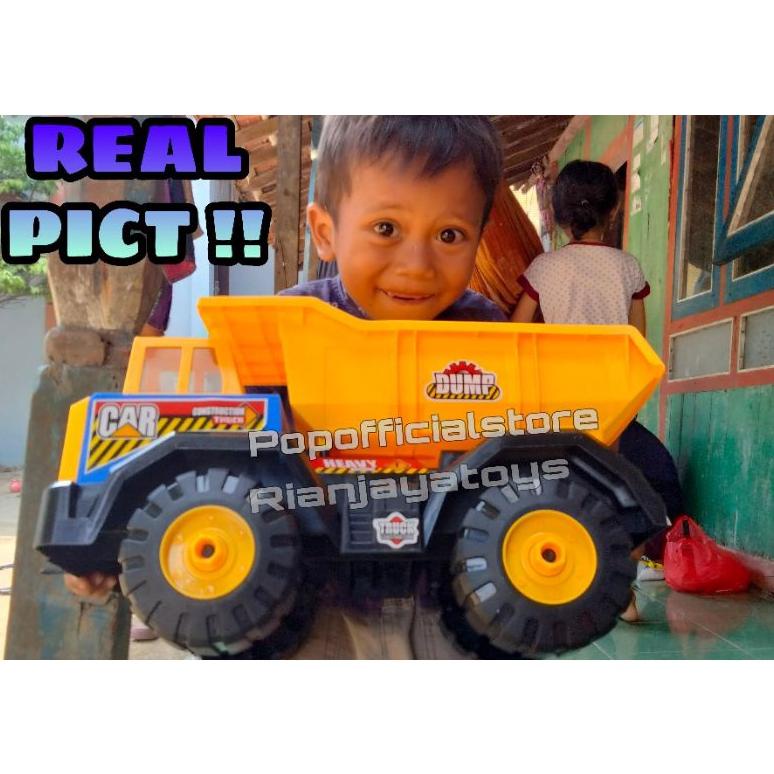 Terjangkau - Mainan Mobil Truk Bak Bisa Di Naiki / Truk Konstruksi /Truk Pasir Jomplang Ukuran Besar