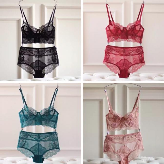 Bra set transparant super sexy high quality