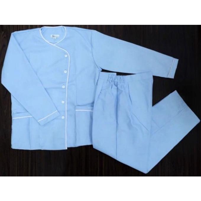 Baju Suster / Seragam Suster Bon Uniform - Hijab / Tangan Panjang SML