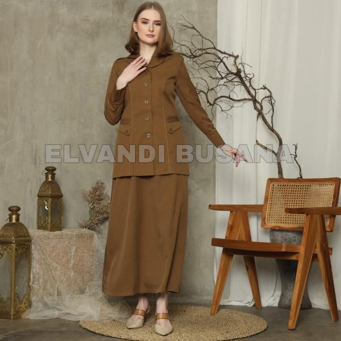 BLAZER B&V Setelan Seragam Blazer PNS / Pemda / Guru - 7010 PA