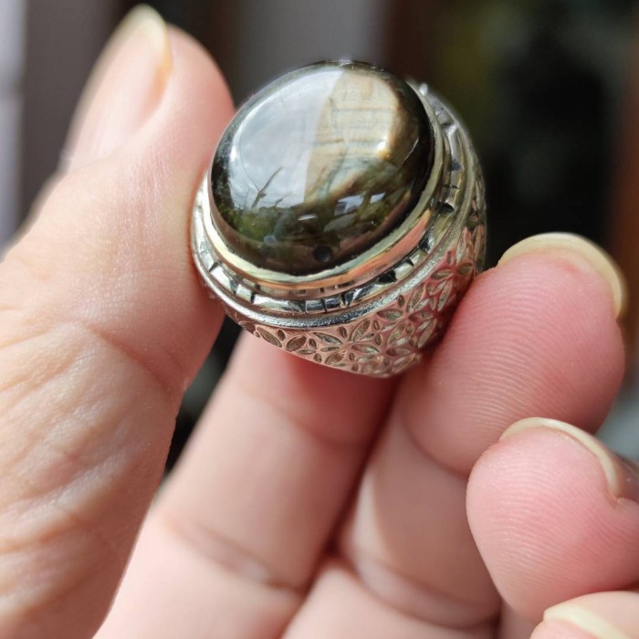 [Baru] Batu Cincin Black Safir Burma Jumbo Limited