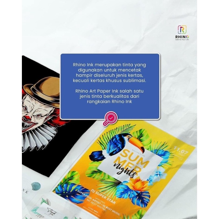 

For Sale Rhino Art Paper Ink ( Tinta Art Paper ) / Tinta Art Paper Harga Spesial