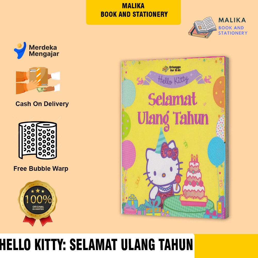 Buku Dongeng Cerita Anak Hello Kitty Selamat Ulang Tahun Anak Tk Paud