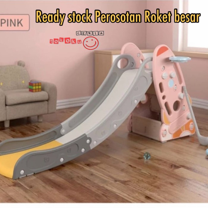 Perosotan Anak/Perosotan Roket Tritu/Perosotan Roket Besar Tinggi 83Cm Ready