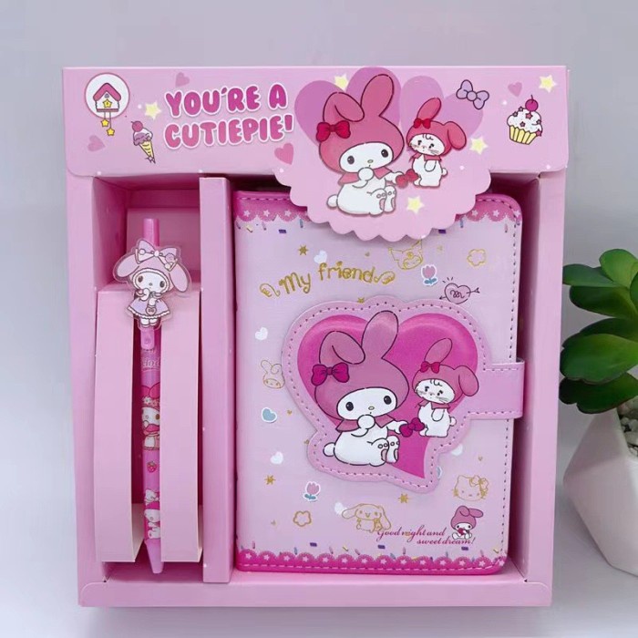 

BUKU DIARY NOTEBOOK KUROMI CINNAMOROLL MELODY POMPOMPURIN