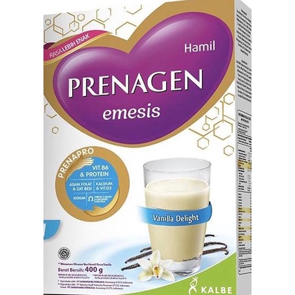 PRENAGEN EMESIS Vanilla, Cokelat 400gr - susu ibu hamil mual muntah - EMESIS VANILLA