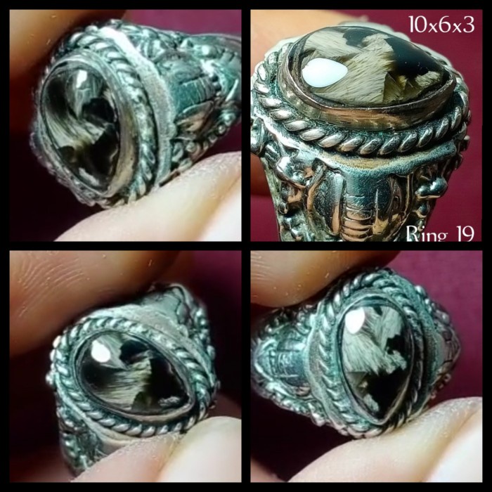 Mei Basaltic Glass Cincin Bulu Macan Lumajang Hq