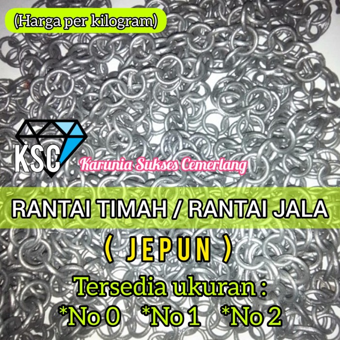 Promo Rantai Jala Jepun / Rantai Timah Jala / Rantai Jepun / Batu Jala Jepun Terbaru