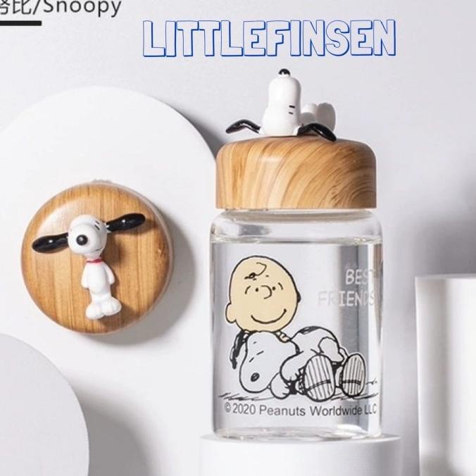 Botol Snoopy Original/Botol Minum Snoopy/Botol Kaca Snoopy Original