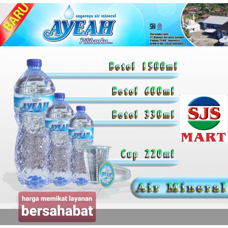 

AYEAH Air Mineral pet botol 1500ml