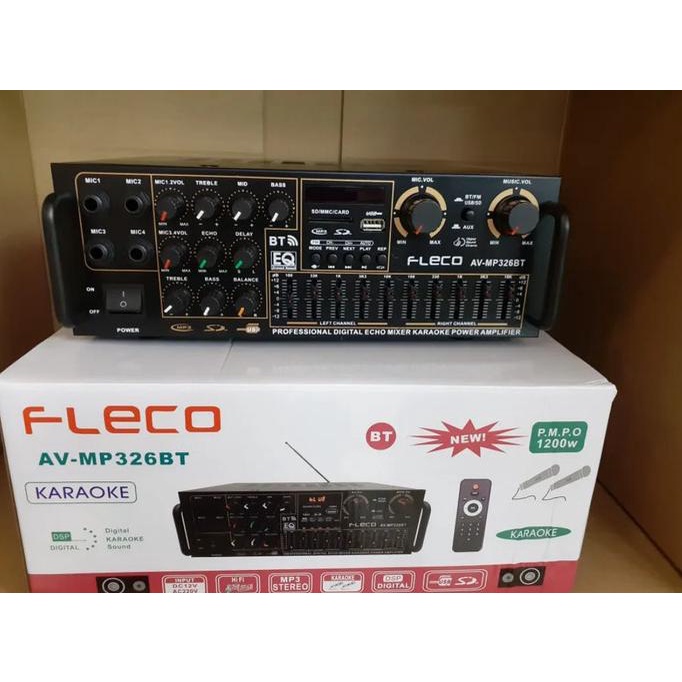 Amplifier Bluetooth Fleco AV MP326BT//Ampli MP 326 BT |Bagus|Top