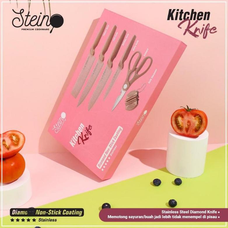 Stein - Diamond Set Knife / Pisau Set Steincookware Murah