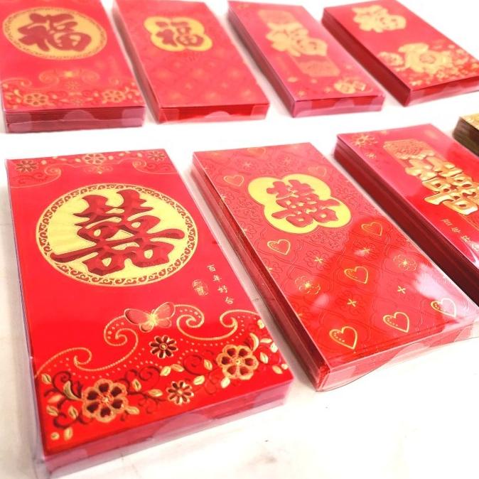 

din GROSIR Angpao Imlek Box Angpau Merah Fu Ampau Kawin Merah Shuangxi