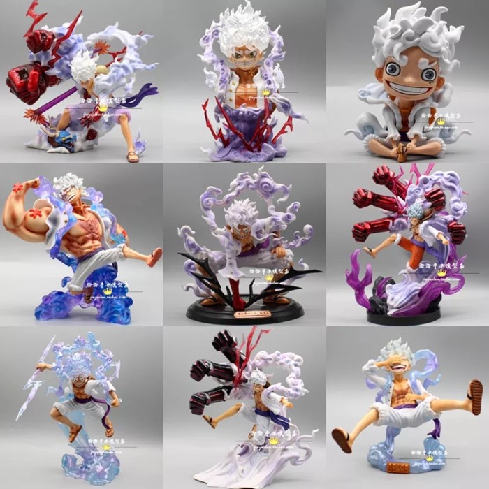ACTION FIGURE LUFFY GEAR 5 ANIME ONE PIECE LUFFY