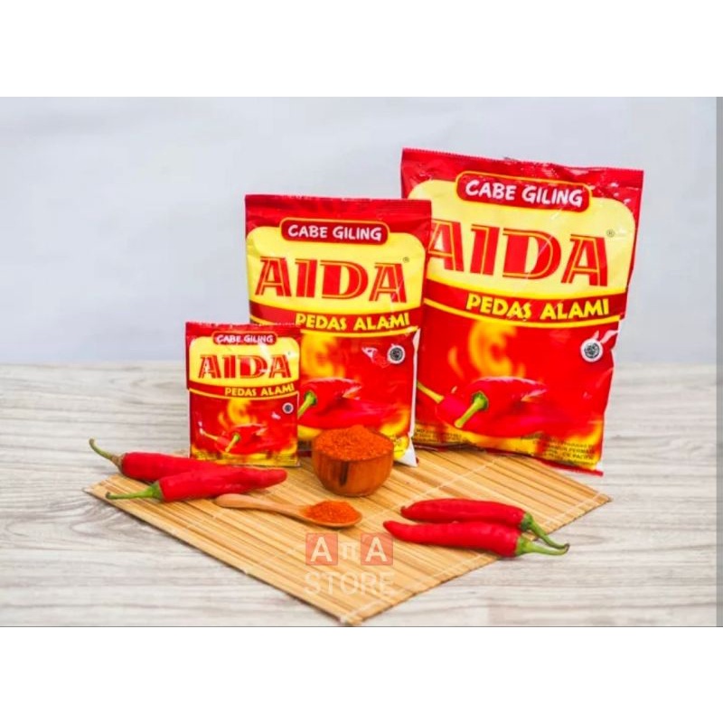 

Aida Bumbu Cabe Giling, Cabe Bubuk Pedas 500Gr