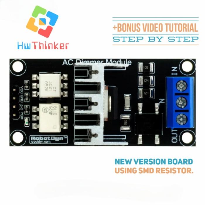 Robotdyn Ac Light Dimmer Pwm 220V Zero Crossing 3.3V/5V For Arduino