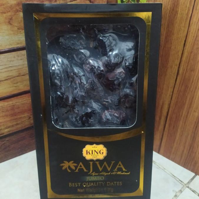 

met Kurma Ajwa Jumbo Syifa 1Kg Kurma Nabi Ajwa Madinah Premium King Dates