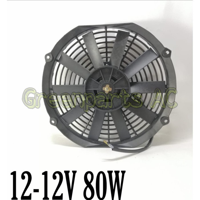 Cod Extra Fan - Kipas Ac Mobil 12 Inch 12V 80W Kode Hm342