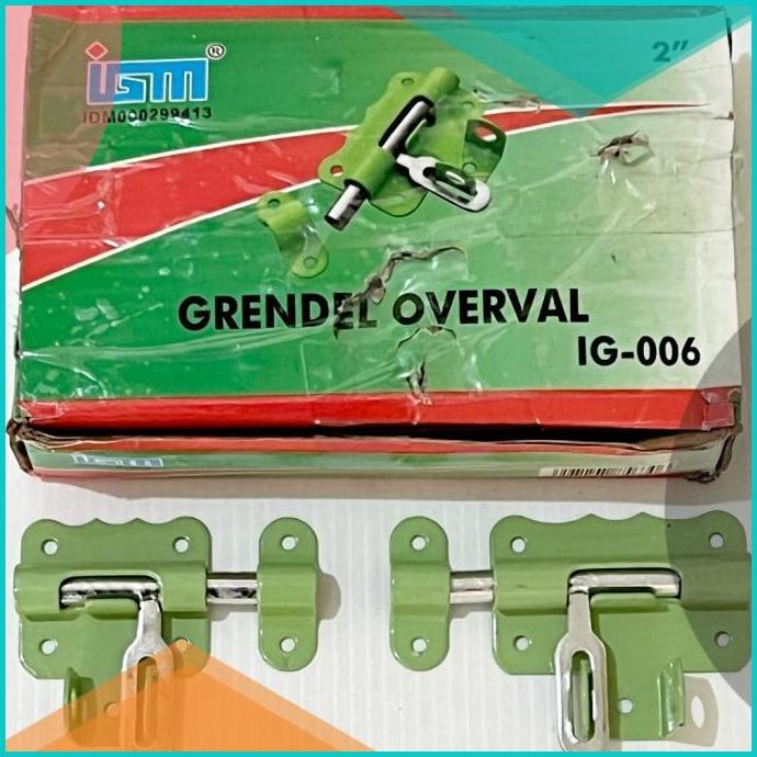 [12PCS] Grendel Overval Hijau Overval Tempat Kunci Gembok IGM 2" 3" 2