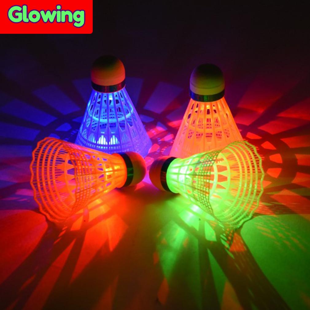 Big Sale Kok Badminton/Kok Bulu Tangkis Bercahaya Dengan Lampu Led/Bola Glow In The Dark Malam Latih