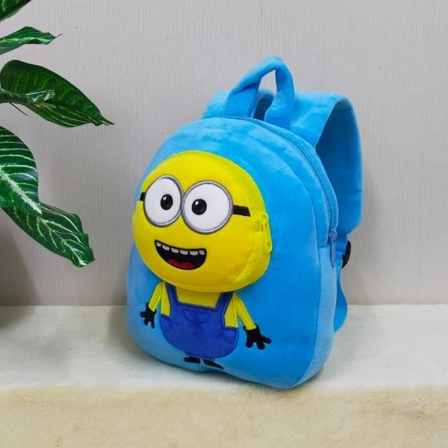 New Tas Ransel Anak Minion 2Resleting/Backpack/Tas Sekolah Paud Tk Original